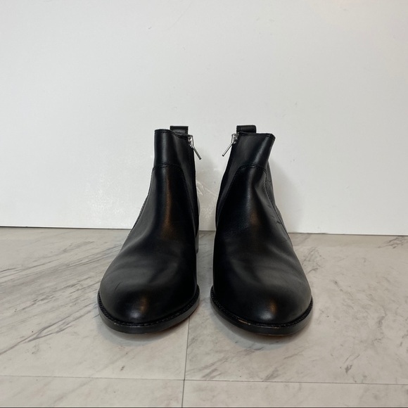 New! Madewell Camden Black Leather Ankle Bootie 7.5 - Picture 2 of 15